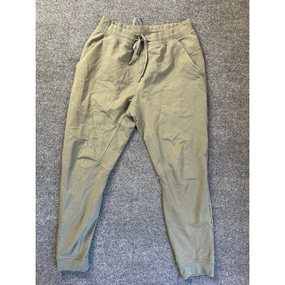 Lululemon City Sweat Jogger Mens L Olive Green Tapered Athletic Pants